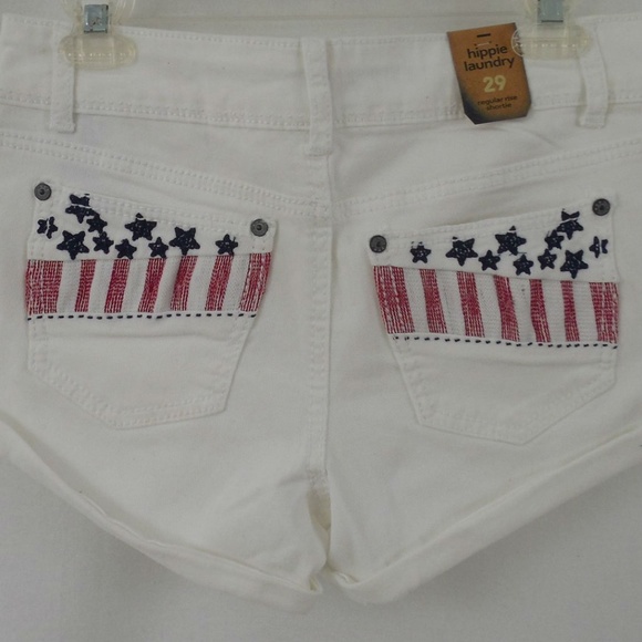 NWT Hippie Laundry White Jean Shorts - Picture 3 of 8
